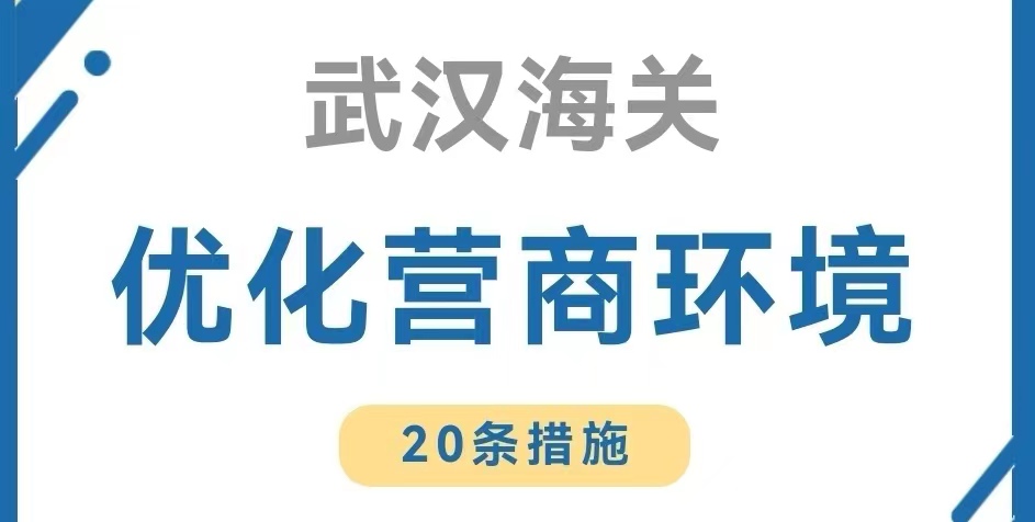 为服务优化湖北营商环境 武汉海关出台20条措施